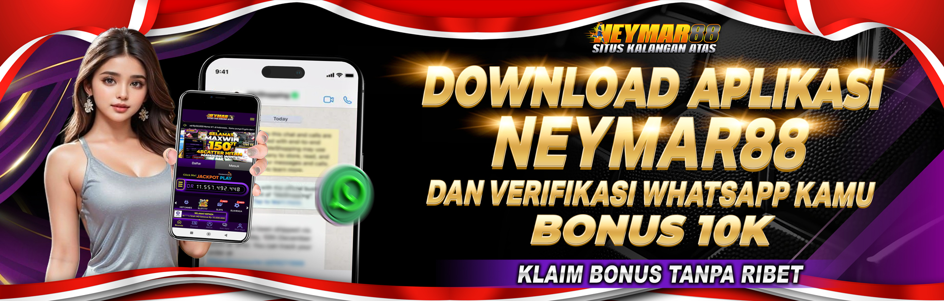 DOWNLOAD APK DAN VERIFIKASI WHATSAPP MU DAPATKAN 10K 