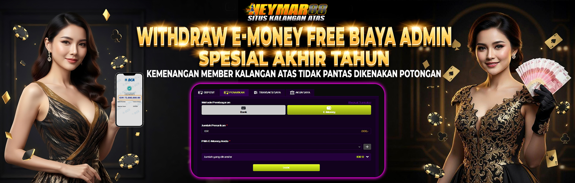 WITHDRAW EMONEY FREE BIAYA ADM