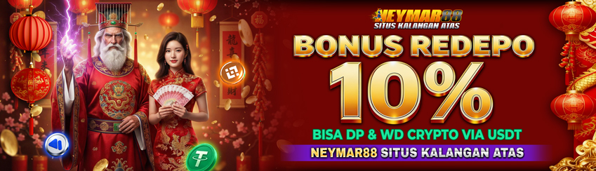 BONUS REDEPO 10% SLOT NEYMAR88
