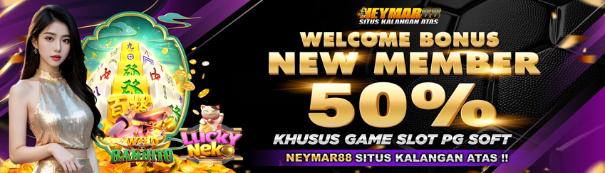 WELCOME BONUS NEW MEMBER 50% - PG SOFT
